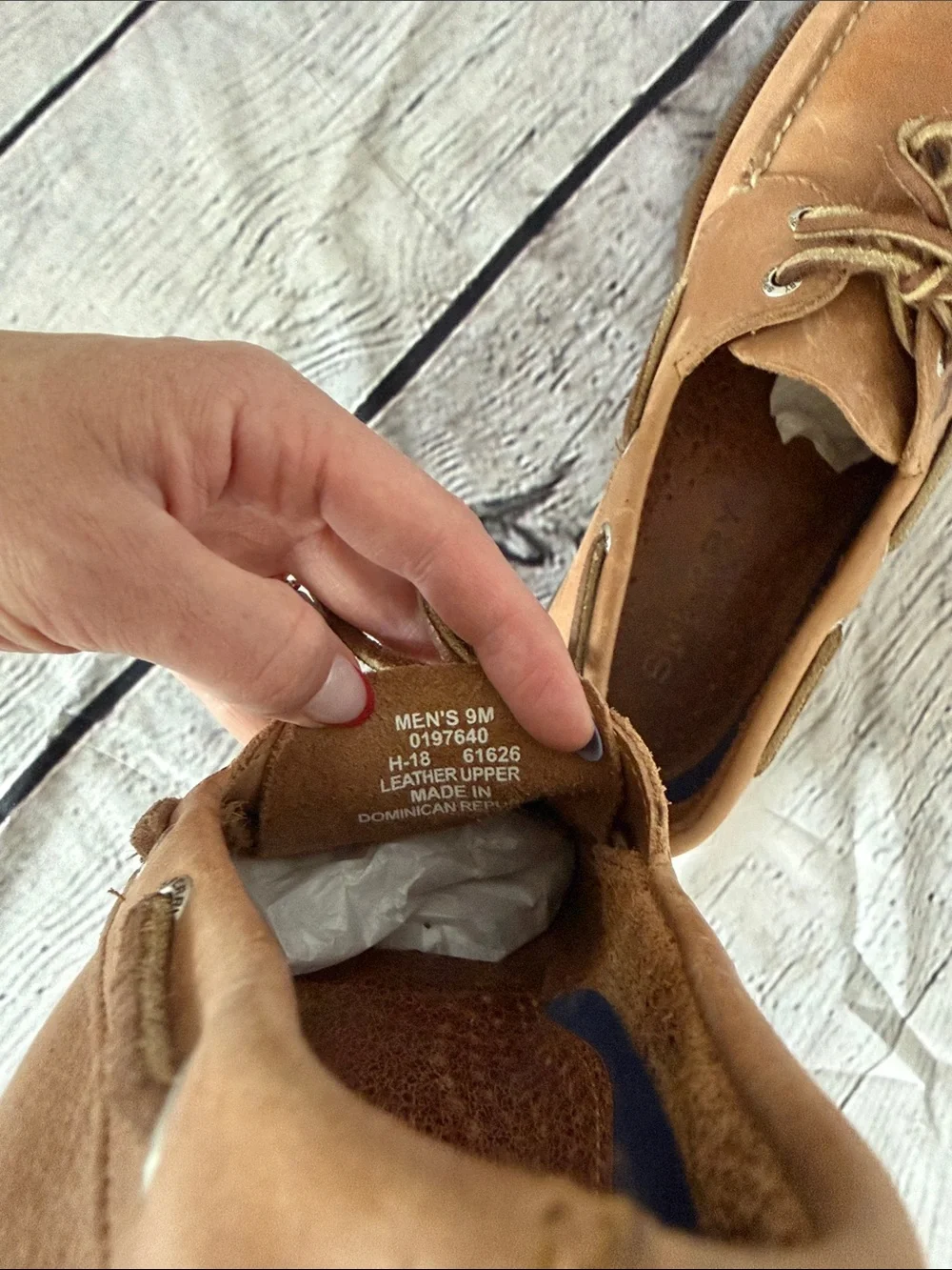 Men's Sperry Topsiders Tan Leather Boat Shoes - Classic Lace-Up Casual